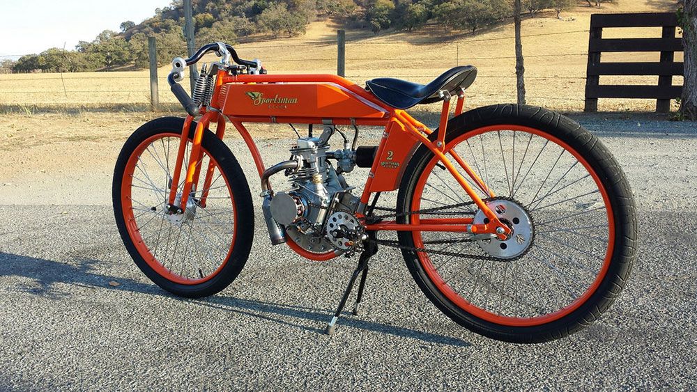 vintage motorized bike